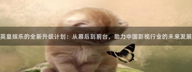 新城平台体育注册登录入口：英皇娱乐的全新升级计划：从幕后到前台，助力中国影视行业